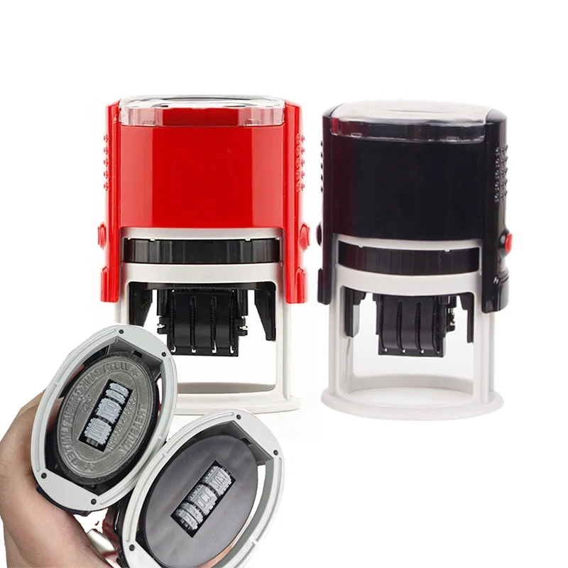 Custom Round Self-Inking Stamps Manufacturer - Automatic Plastic Seals for…