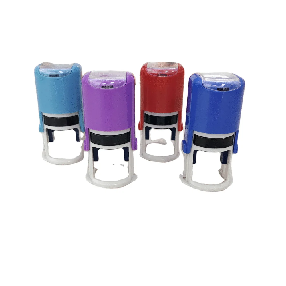 Laser-Engraved Round Self-Inking Date Stamps - High-Quality Rubber Stamp…