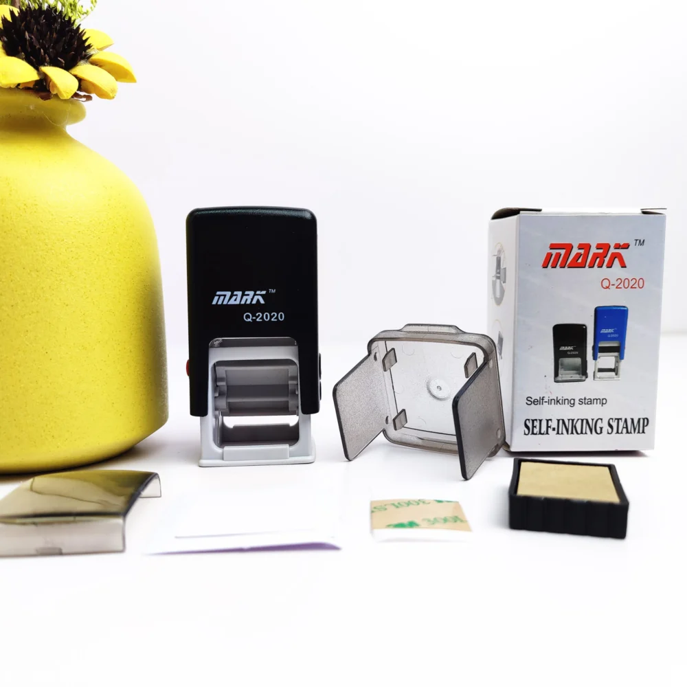 Custom 20mm Square Expiry Date Self-Inking Stamp - Automatic Dating Stamp