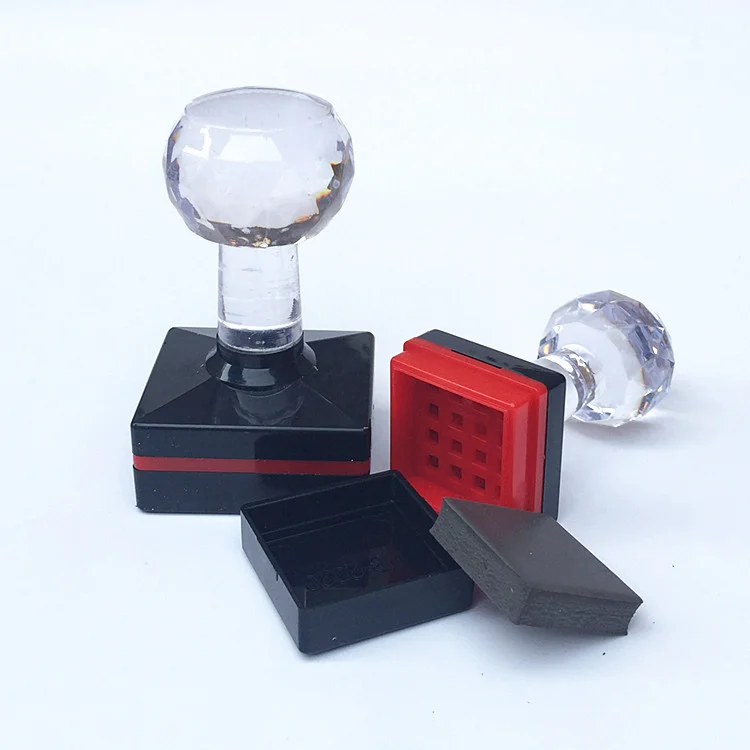 HB Series Crystal Handle Flash Stamp – Pre-Inked Foam Photosensitive Stamp