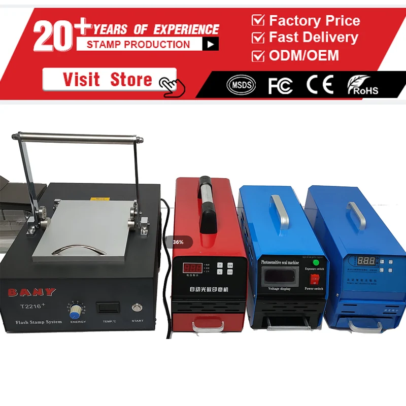 Automatic Flash Stamp Machine for Clothing Labels - Photosensitive DIY Rubber…