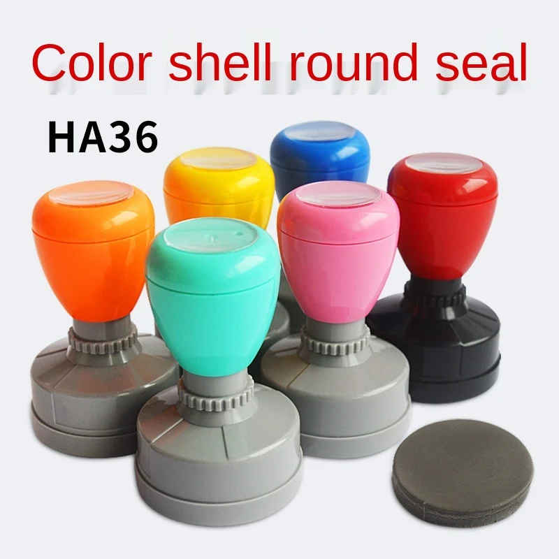 Custom 36mm Round Colorful Teacher Reward Stamp - Photosensitive Feedback…