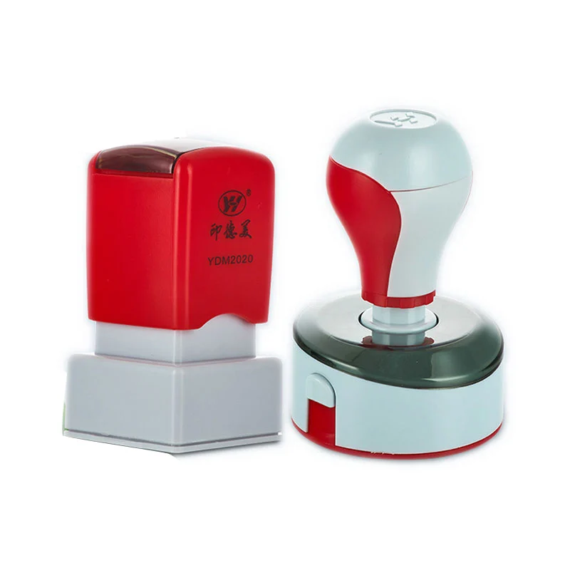 KYC Customizable Flash Stamp Holder with Double Foam – Pre-Inked Round Office Seal