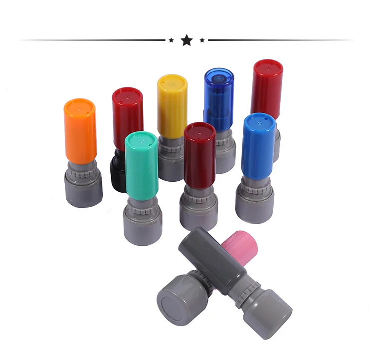 HA12 Round Flash Stamp Set - 10 Color Teacher & School Stamp Collection