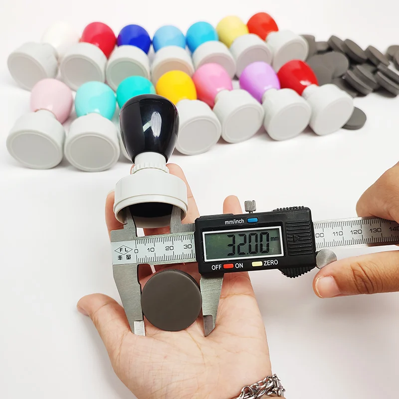 HA30/32 Self-Inking Teacher Stamp Set - 32mm Round Colorful Feedback Stamp