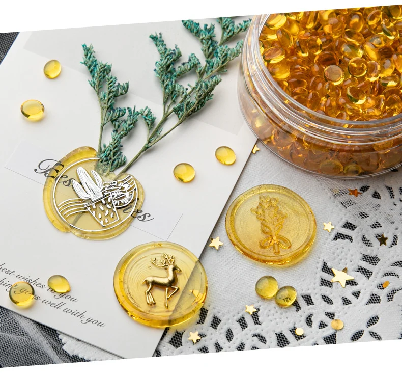 Innovative Teardrop Sealing Beads – Transparent Lacquer Wax Pellets