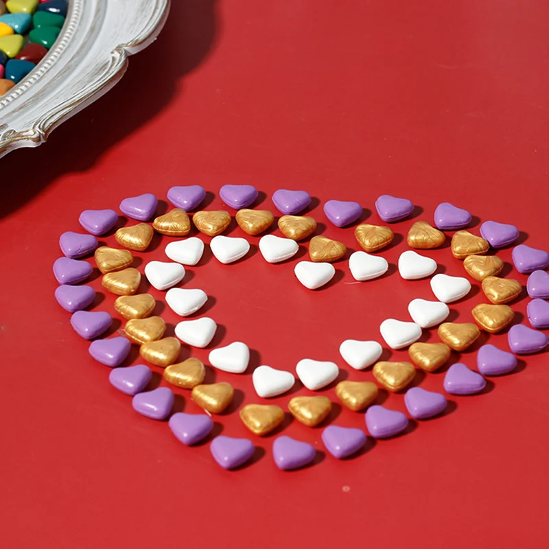 500g Rainbow Heart Sealing Wax – 28-Color Eco-Friendly Beads