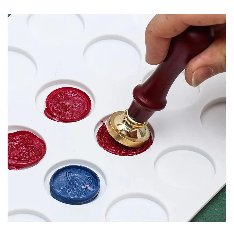 24-Cavity Silicone Wax Seal Mold – DIY Scrapbook Envelope Stamping Kit