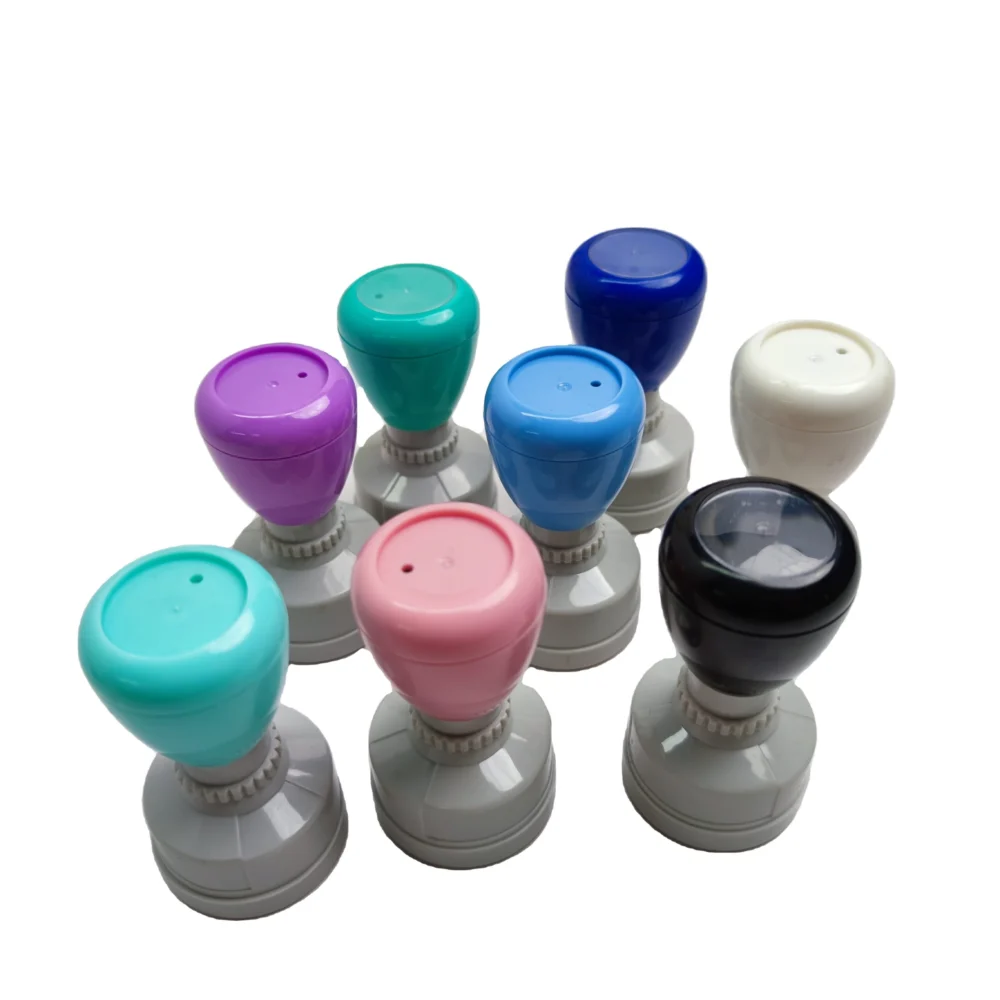 Kojoy HA 30mm Blank Teacher Stamp - Round Pastel Flash Stamp with Customizable…