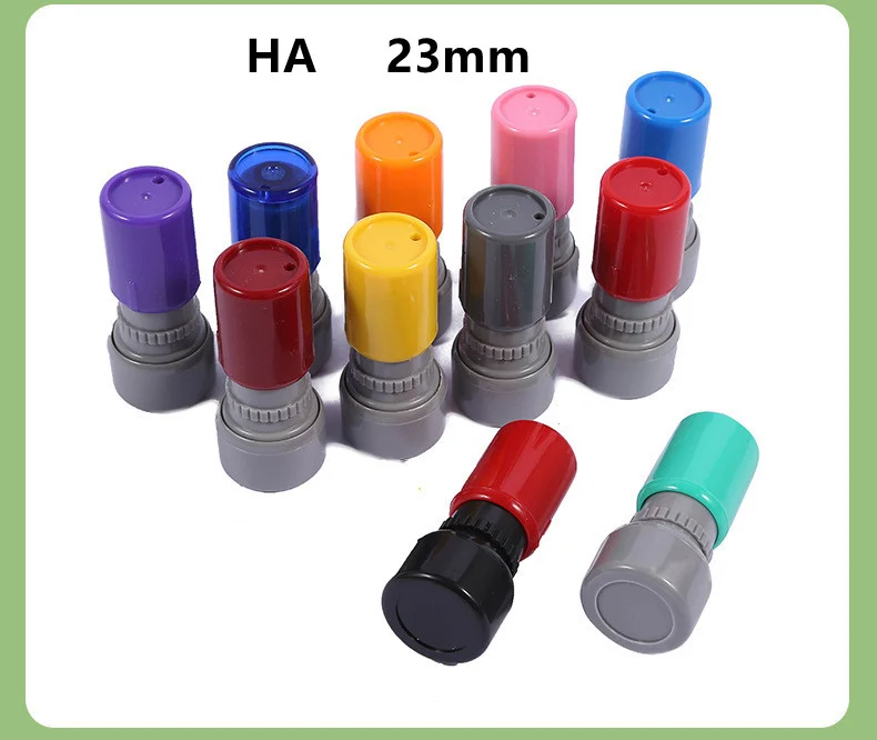 HA28 Mini Cute Rubber Flash Stamp - 28mm Teacher & Kids Toy Stamp Set