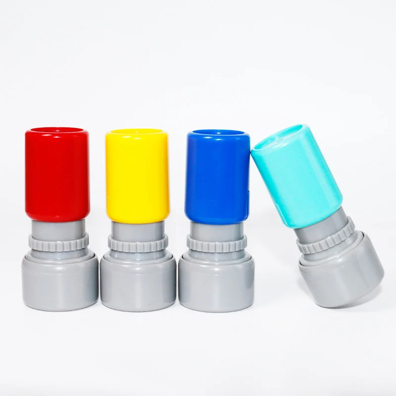 R17 Custom Teacher Reward Stamp - 17mm Round Flash Stamp with Protective Case