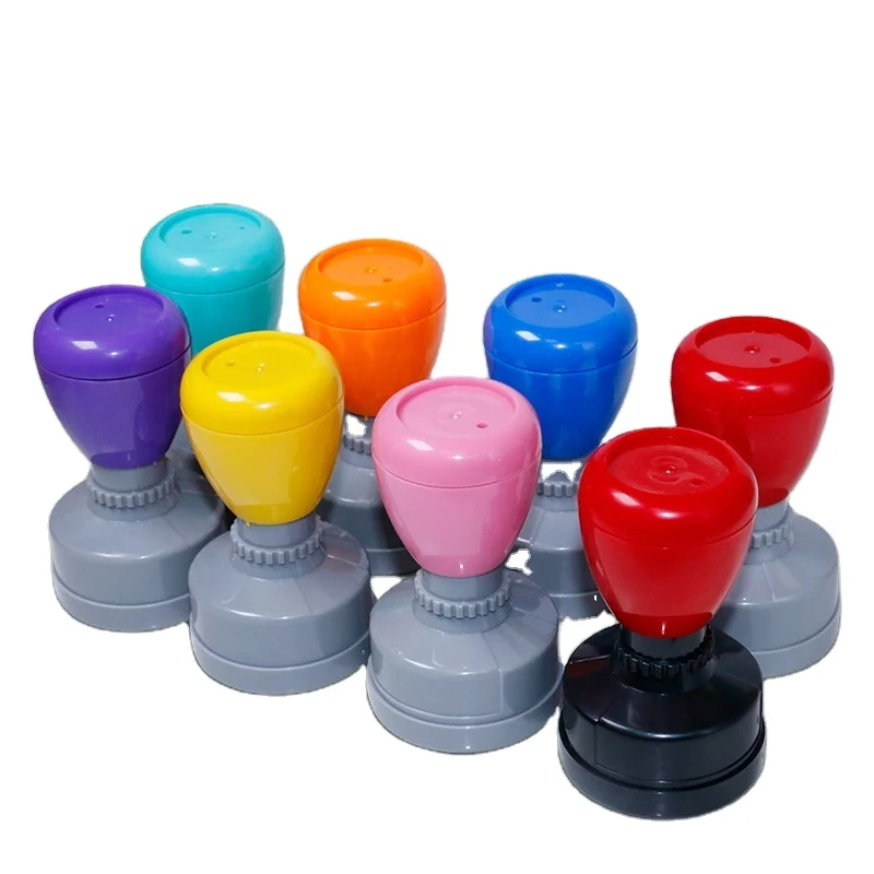 HA33X Self-Inking Flash Stamp - 33mm Round Office & Teacher Stamp