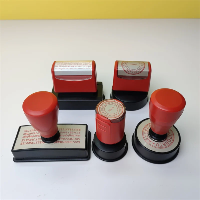 Custom Logo Self-Inking Business Stamps – 36 Size Options