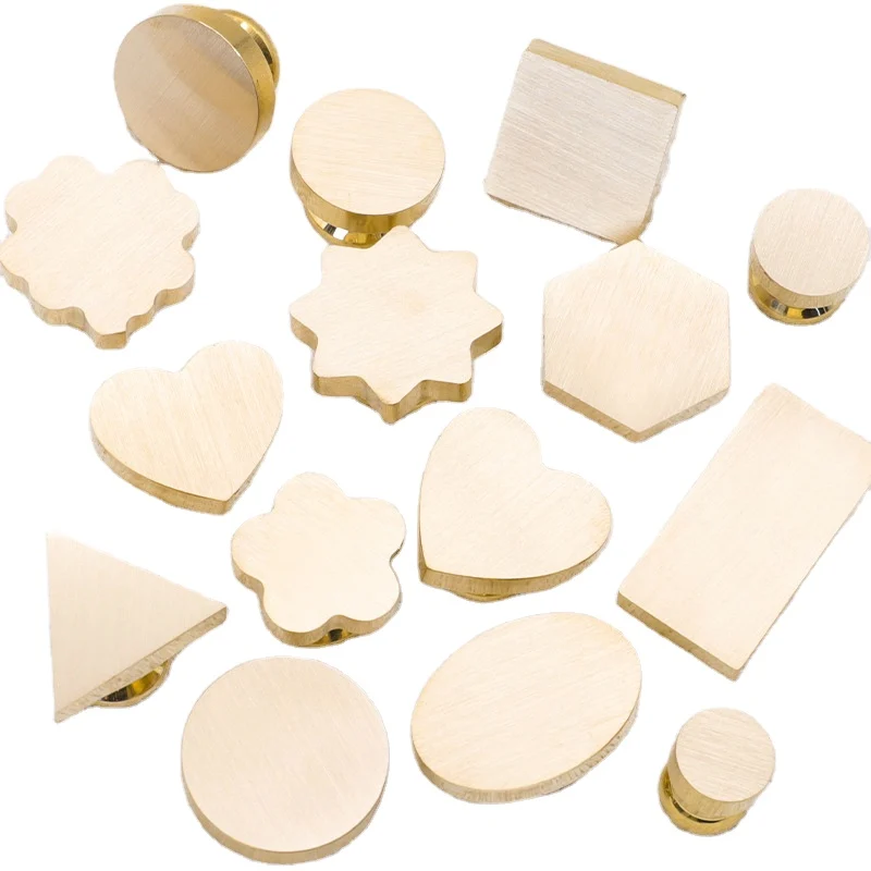 Custom Engraved Wax Seal Stamp Heads – Round & Square Copper Bases