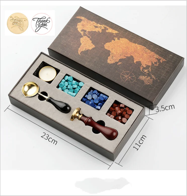 Custom Wax Seal Kit – Detachable Stamp & Spoon Set