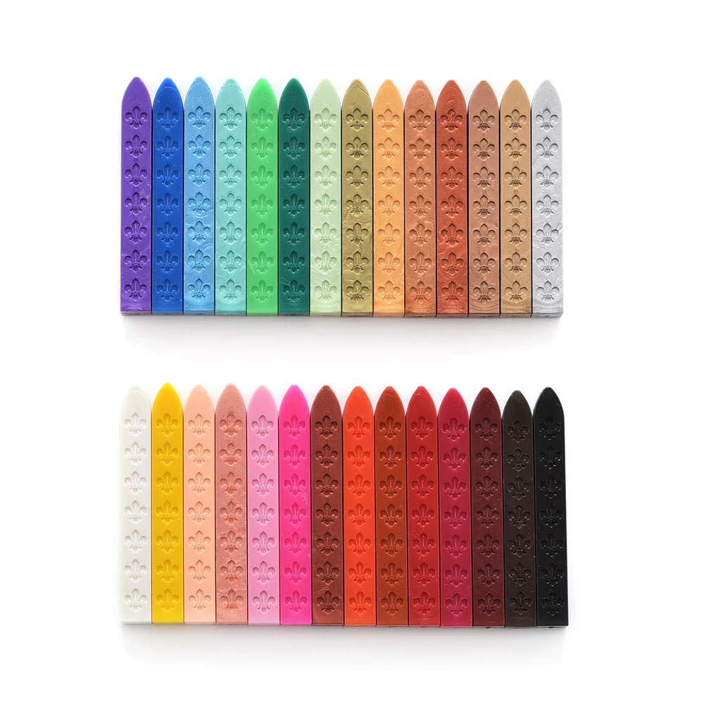 Factory Sealing Wax Sticks – 54-Color Gold Bars for Wine Bottles & Floral Decor