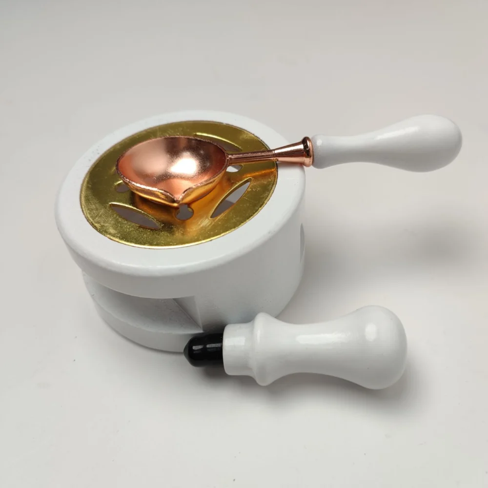 Custom Pastel Wax Sealing Furnace Kit - Wooden Melting Pot for Holiday Gifts &…