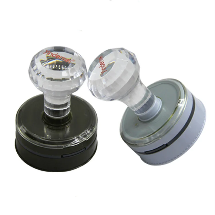 DH Series Pre-Inked Flash Stamp with Crystal Handle & Mounting Bracket -…