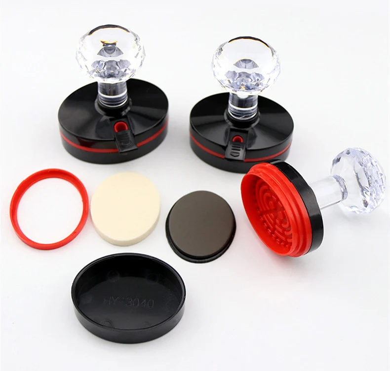HY Series Dual Foam Flash Stamp Set with Crystal Handle & Ink Port -…