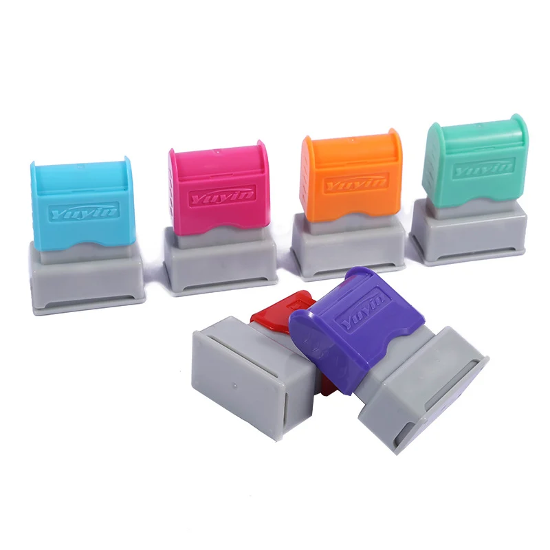 Custom Flash Pre-Inked Stamp Holder – 4mm Photopolymer Office Stamp