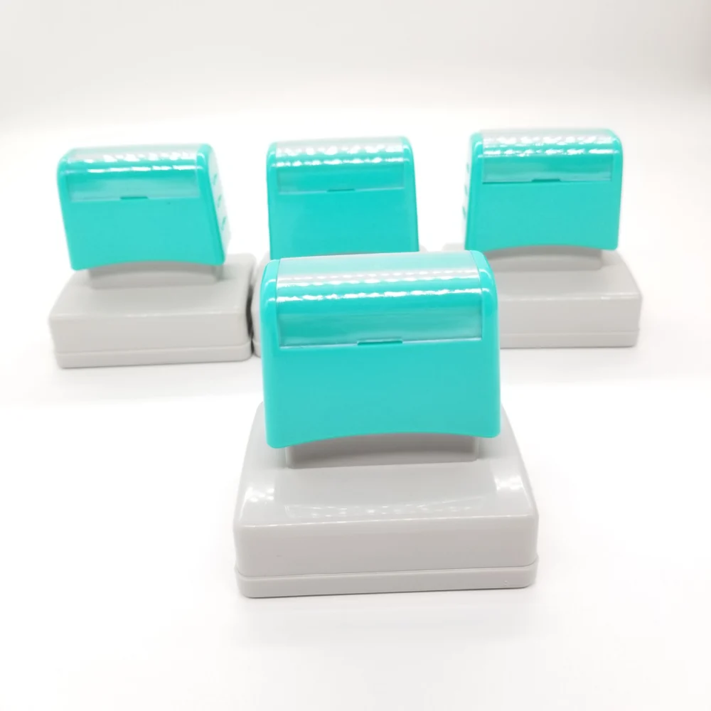Popular Turquoise CGS Flash Stamp – Custom Rectangular Office Photopolymer Stamp