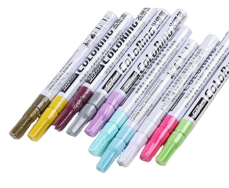 Custom Wax Stamp Pen Set - 10 Colors Gold/Silver Portable Wax Seal Pens for…
