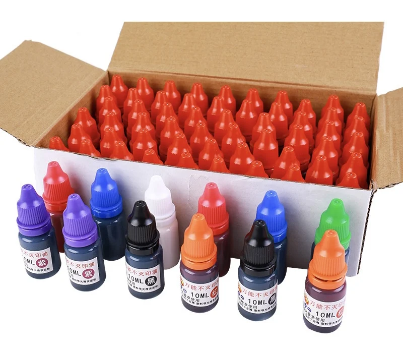 Glow-in-the-Dark Stamp Ink - Waterproof Flash Ink for Self-Inking Stamps - 08…
