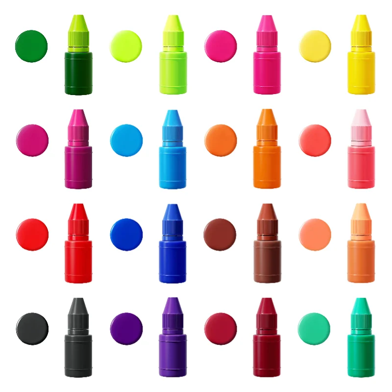 Glow-in-the-Dark Stamp Ink - Oil-Based Refill Ink for Self-Inking Stamps (10ml)
