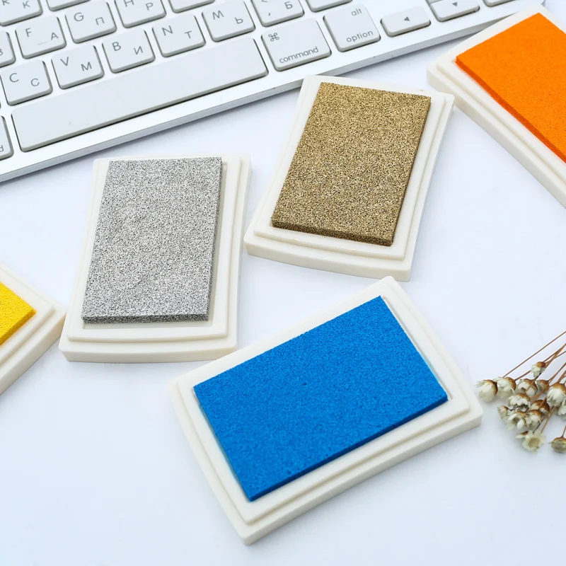 6-Color Non-Toxic Stamp Pad Set - Washable Ink Pads for Kids Crafts