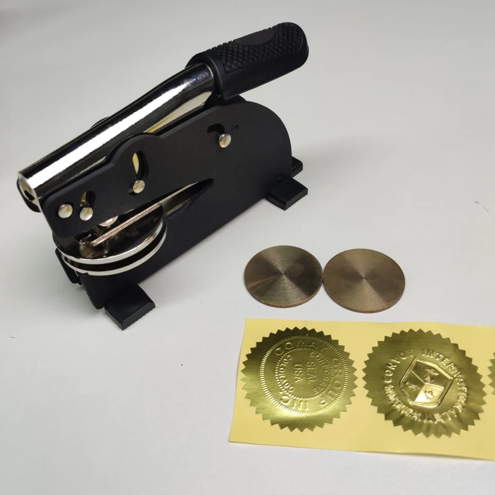 Custom Heavy-Duty Embossing Stamp - Professional Business & Wedding Seal