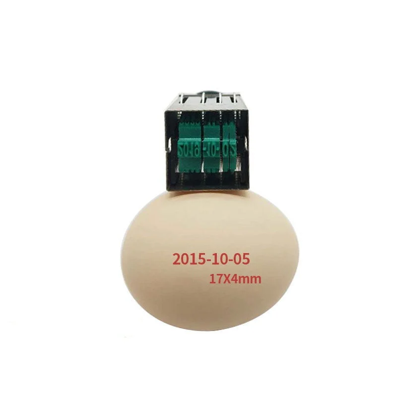 Fun Egg-shaped Date Stamp - Manual Rubber Stamp for Kids DIY & Egg Identification