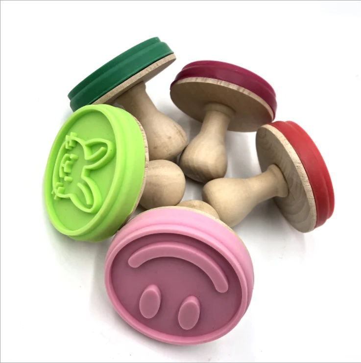 Christmas Cookie Stamp Set - Custom Bakery Wooden Stamps for DIY Baking & Crafts