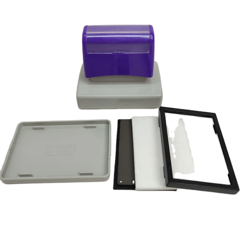 Dual-Foam Pre-Inked Address Stamp - Multi-Color Handle Flash Stamp (F Series)…