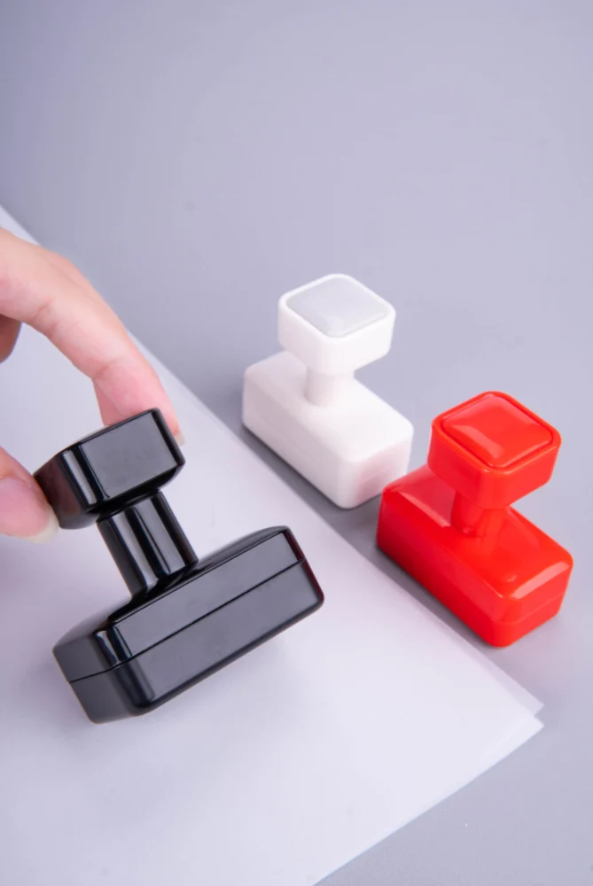 Custom Round Self-Inking Teacher Stamp - Pre-Inked Flash Office Stamp with 3…