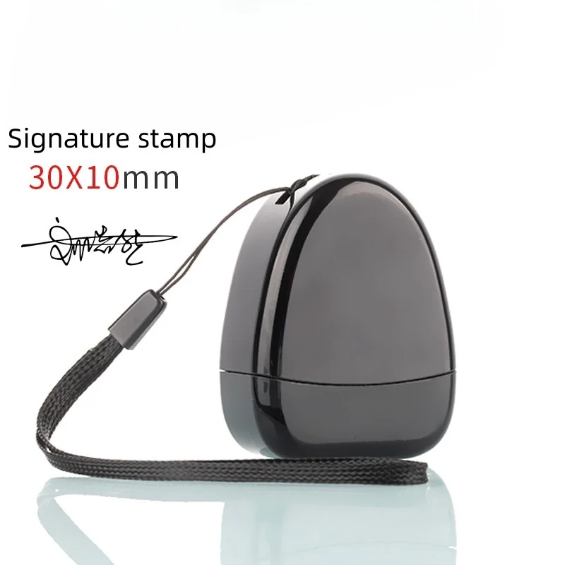 Custom Name Stamp - 30x10mm Pre-Inked Flash Signature Stamp (10 Colors) -…