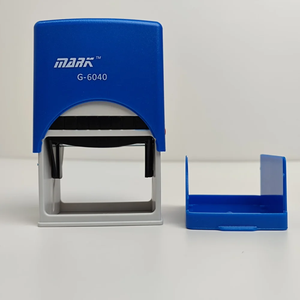 Custom Self-Inking Stamp - Plastic Office Stamp for Business & School (Logo…