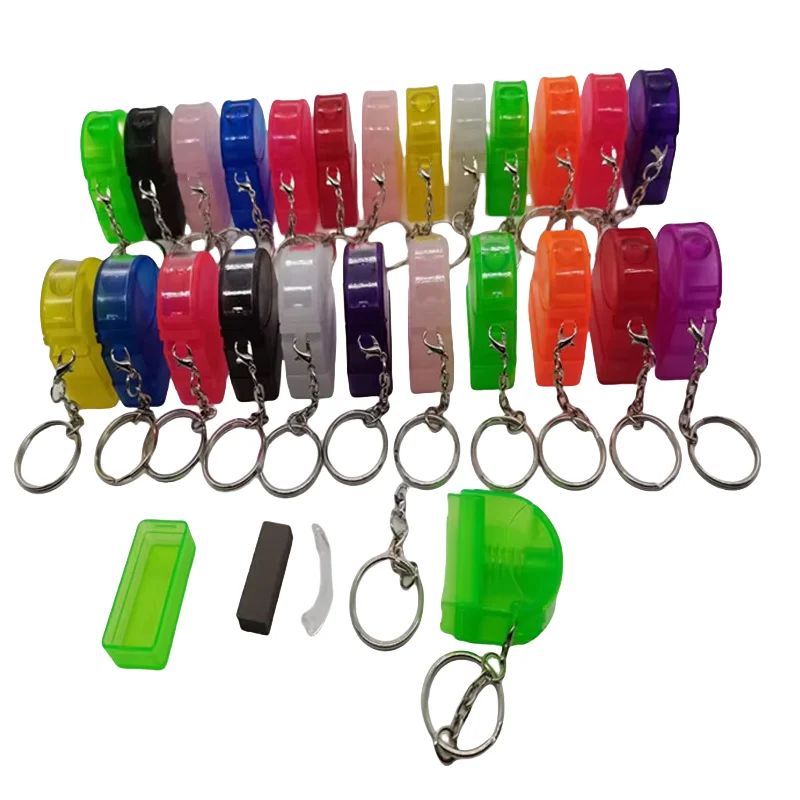 Multi-Color Keychain Flash Stamp Set - 10x28mm Custom Logo Stamp