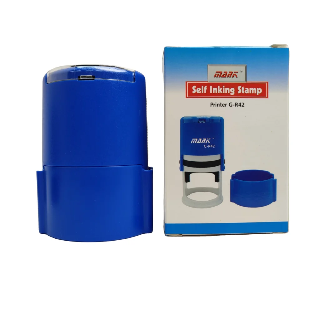 KJQ40 DIY Self-Inking Round Stamp (40mm) - Custom Laser Rubber Stamp for…
