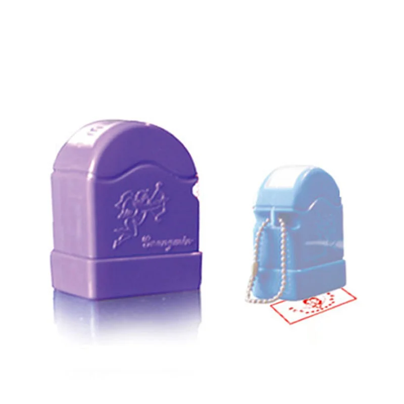 Angel-Themed Flash Stamp Set - 10x27mm Washable Fabric Name Stamp