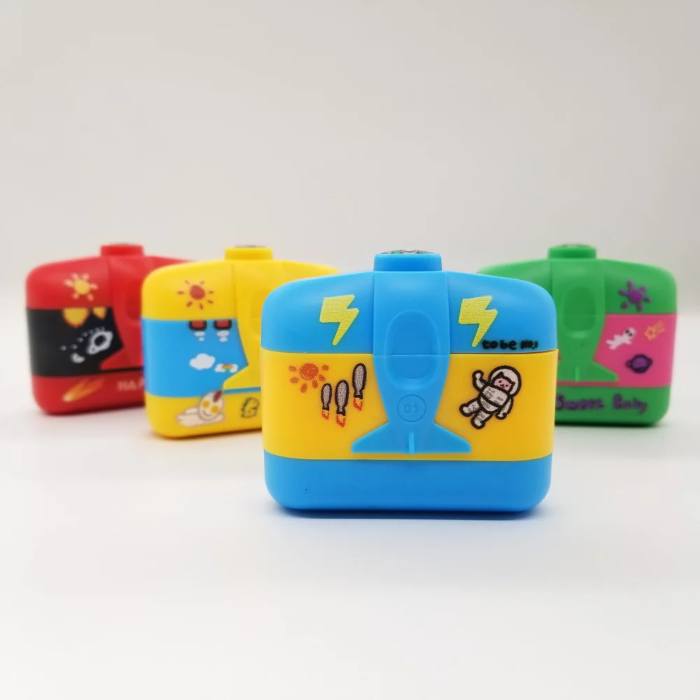 Monster Flash Stamp Set - 4-Color Washable Fabric Name Stamp