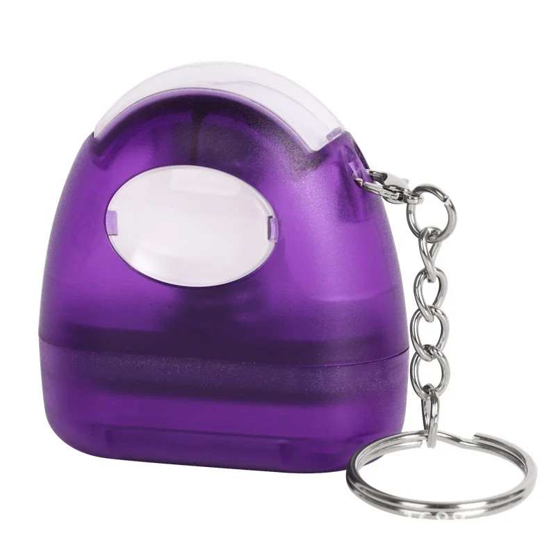 Colorful Keychain Flash Stamp Set - 11x35mm Cartoon Toy Stamp