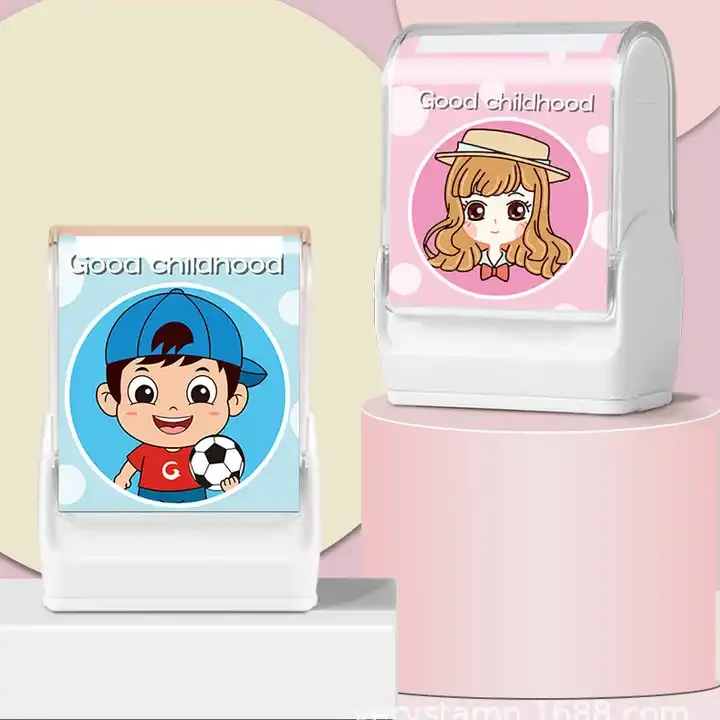 Animal Flash Name Stamp Set - 38x14mm Washable Fabric Stamp