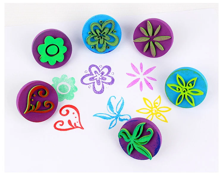 EVA Fruit & Animal Stamp Set - Washable Educational Stamps – EF-4620 FunEdu Series