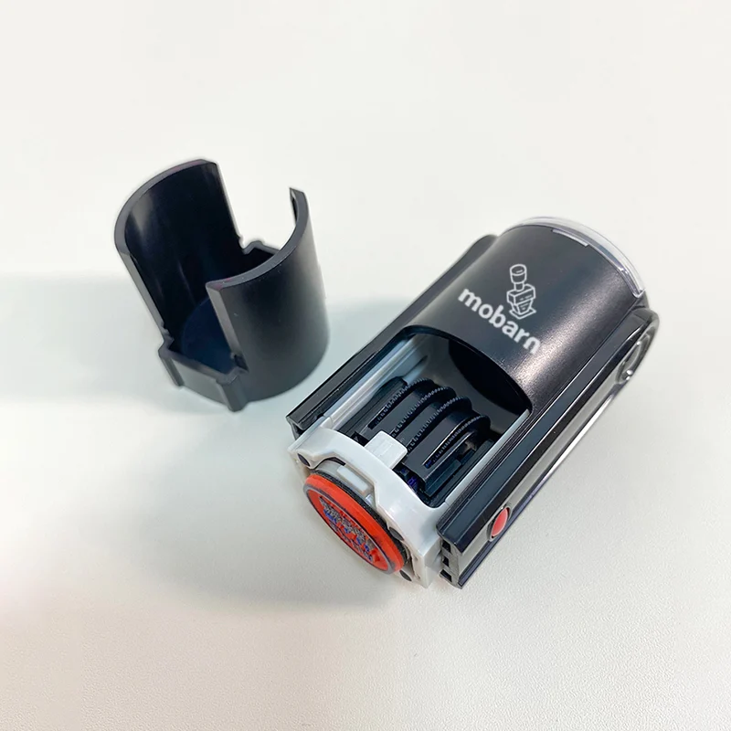 DT-20C Round Self-Inking Date Stamp – 20mm Imprint – Bottom Cover Protection
