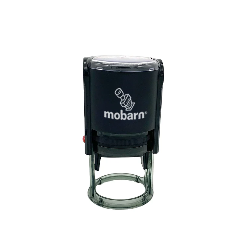 SC-42C Round Self-Inking Stamp with Bottom Cover – 42mm Large Imprint