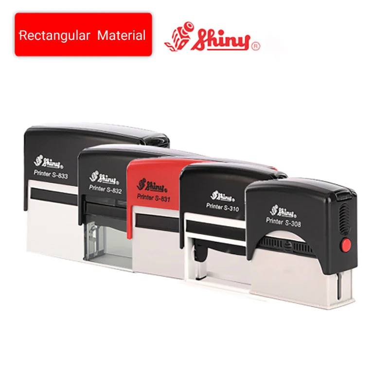 KJShiny308 Professional Bank Deposit Stamp - Self-Inking Check Endorsement Stamp