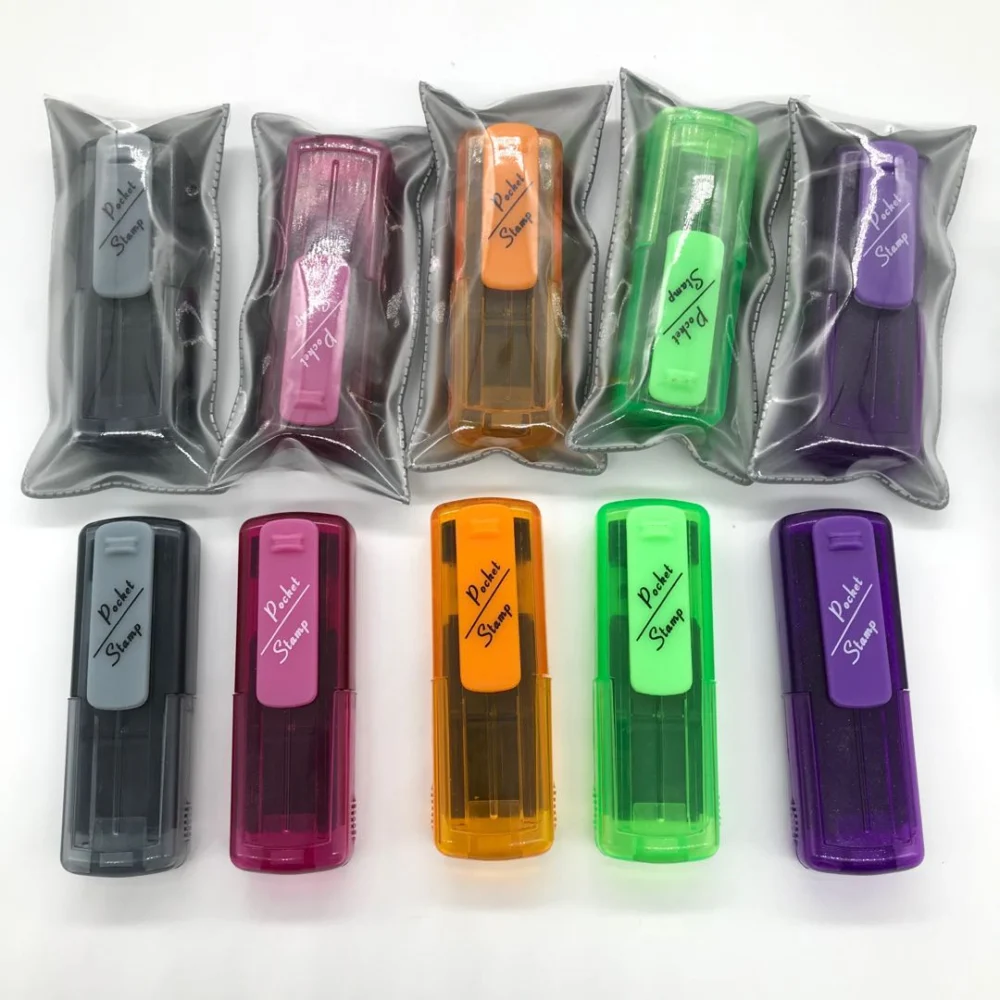 Pocket Self-Inking Stamp - Custom Address/Name/Signature Stamp (38×14mm & 47×18mm)