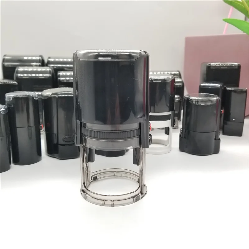Custom Circular Self-Inking Stamp - Laser Engraved Office Stamps with…