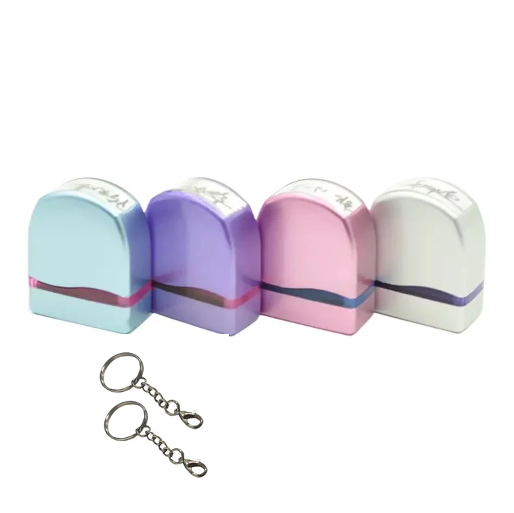 Metallic Finish Washable Ink Stamp Set with Free Keychain – Custom Kids Toy Stamp