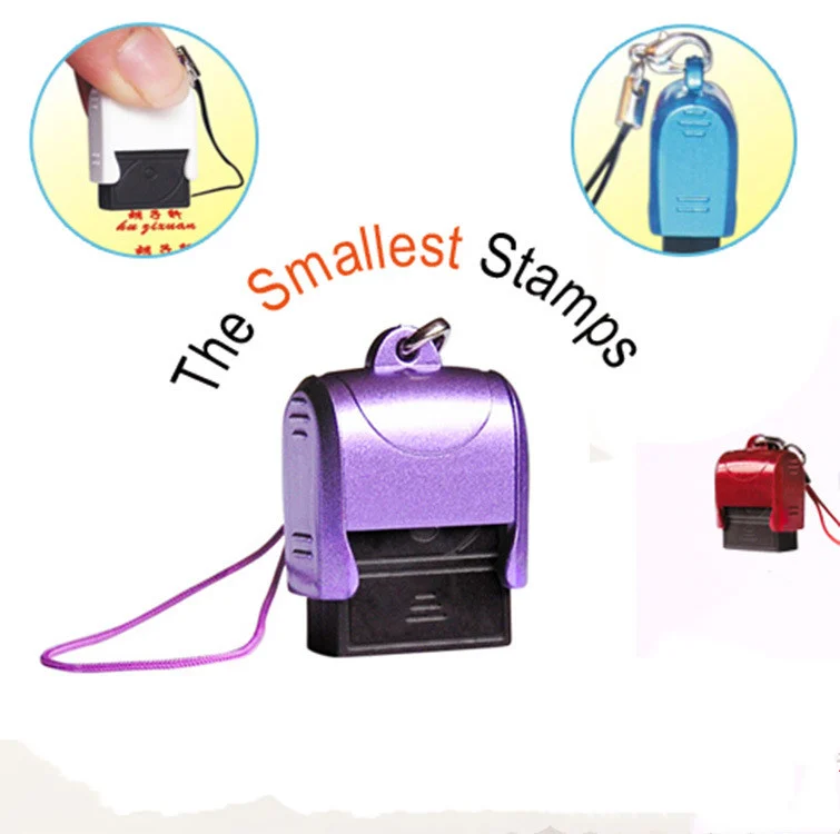 Portable Phone Charm Signature Stamp – Mini Glitter Foam Stamp